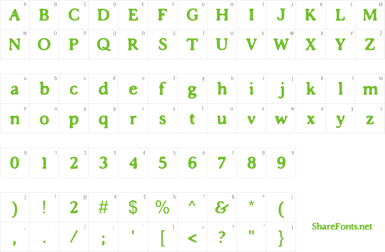 Font Impossibilium preview