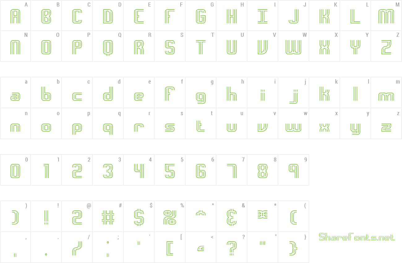 Font Intersect preview