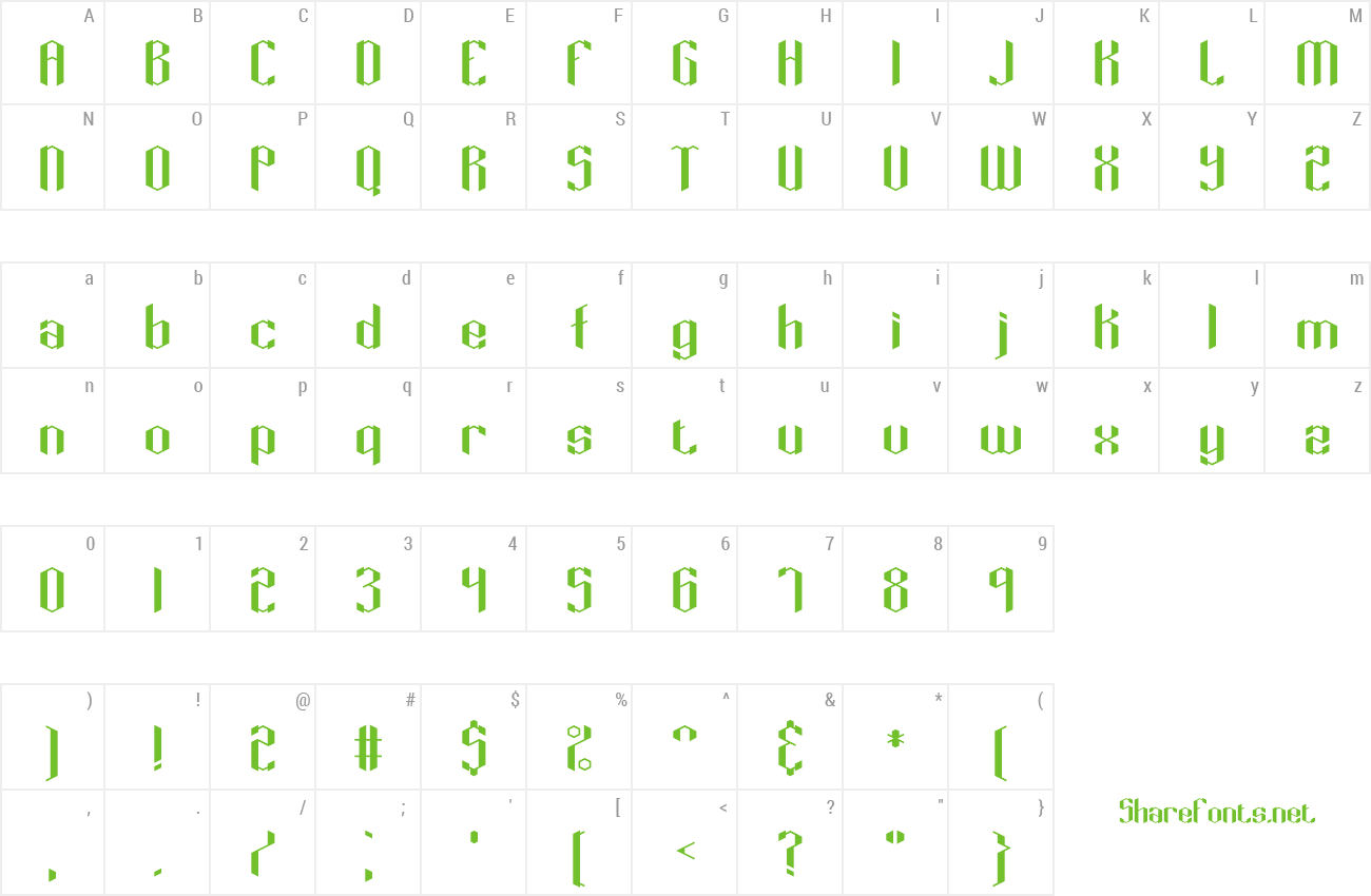 Font Key Ridge preview