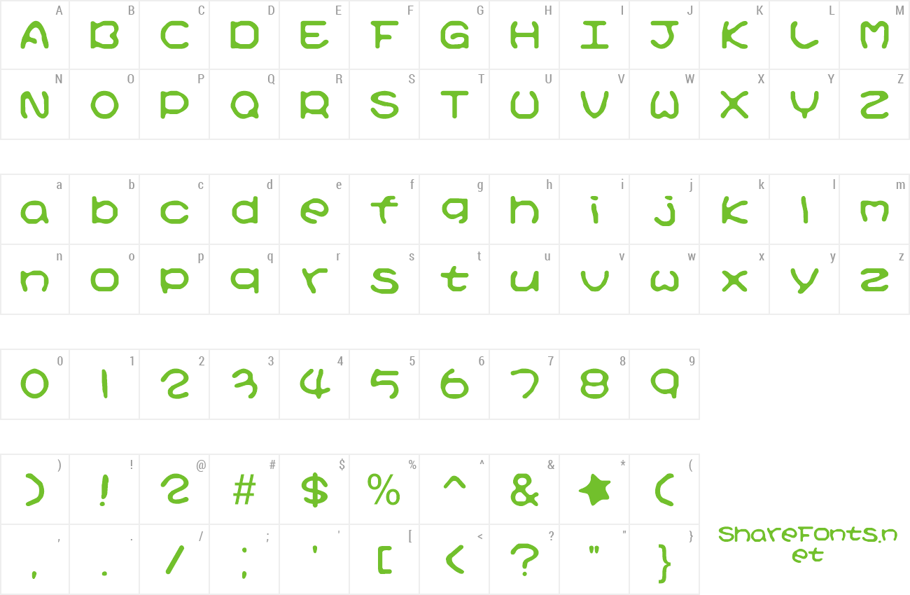 Font Kirby No Kira Kizzu preview