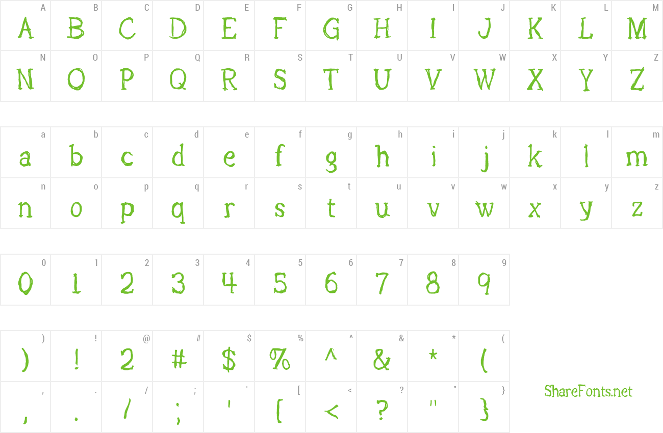 Font Lights Out preview