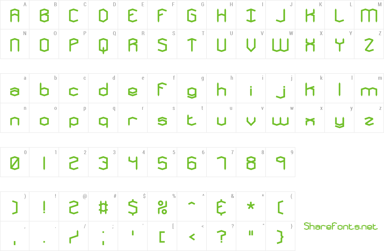 Font Mysterons preview