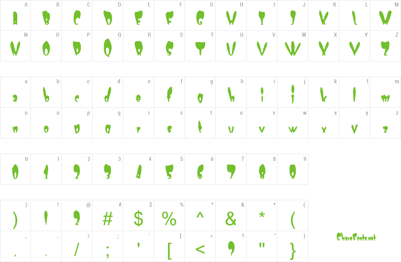 Font Numskull preview