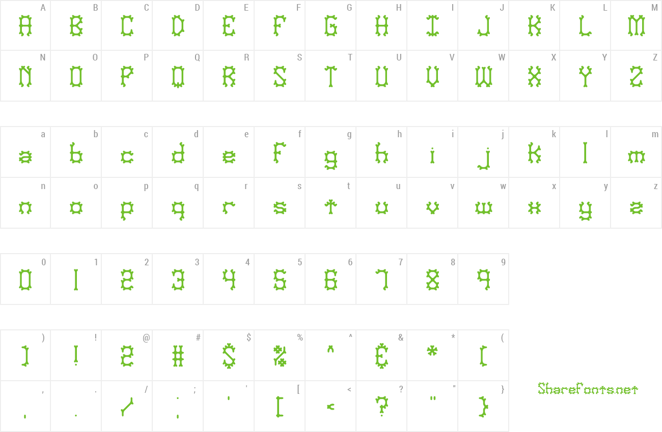 Font Nymonak preview