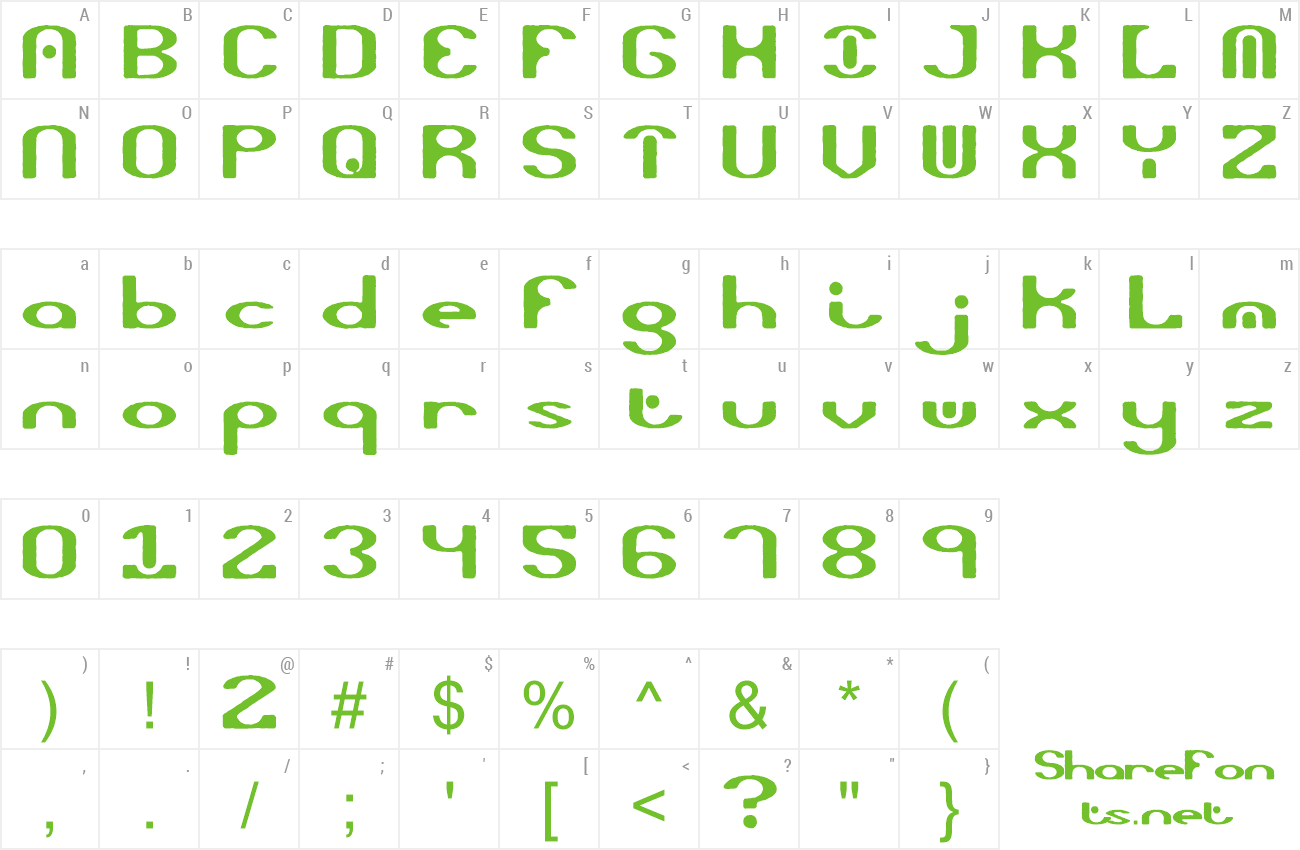 Font Opiated preview