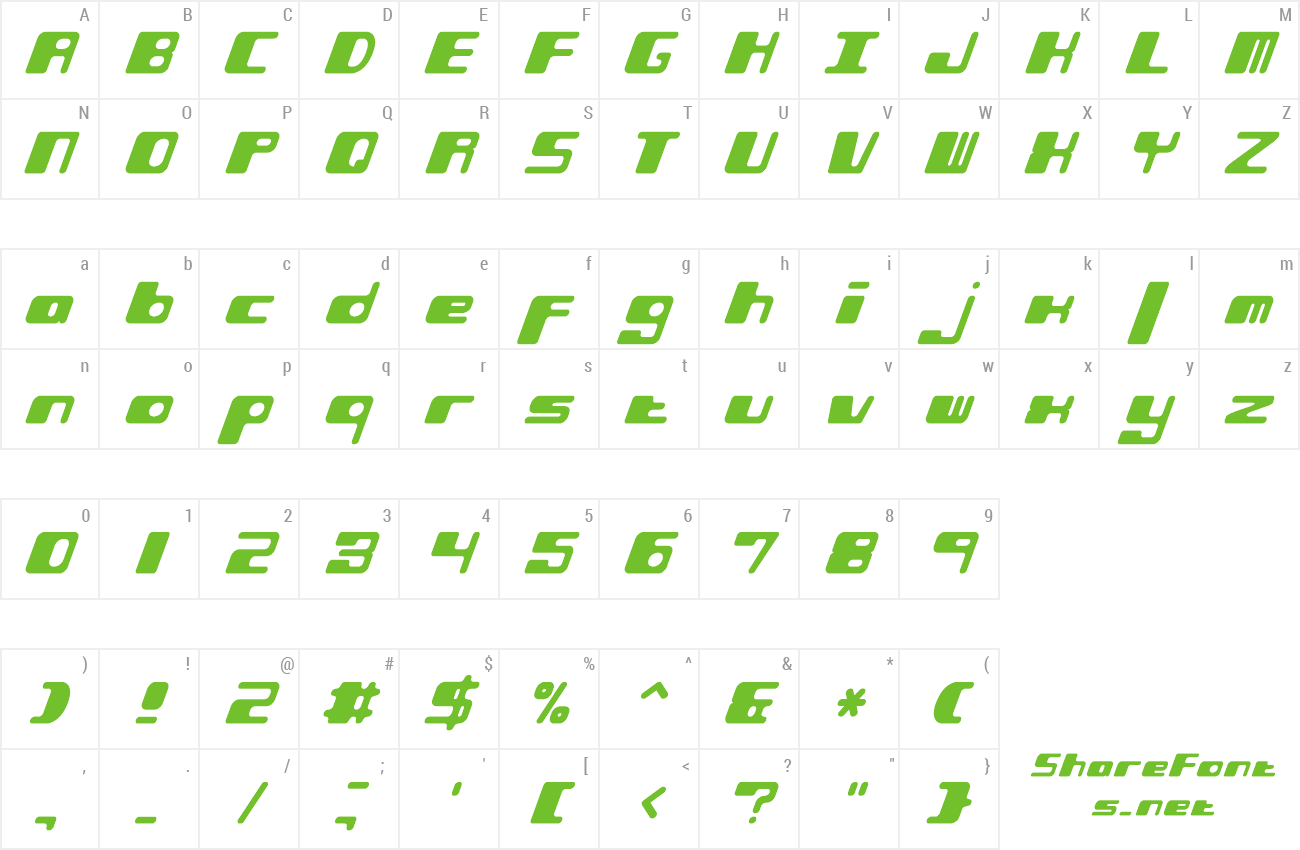 Font Phorfeit preview