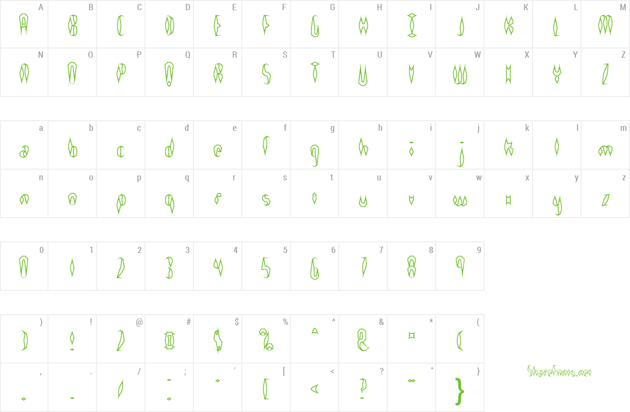 Font Quill Experimental preview