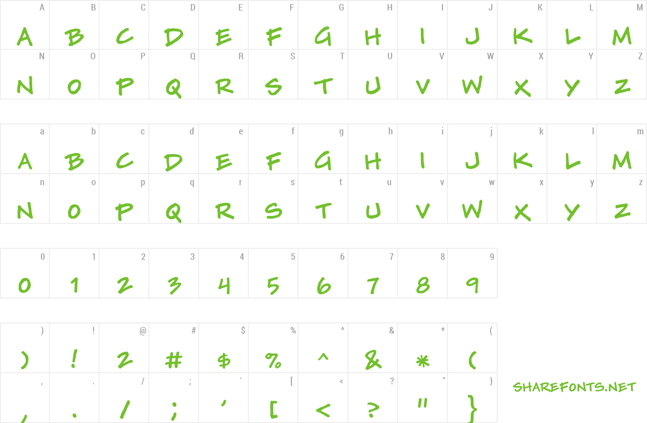 Font Tylerwolf preview