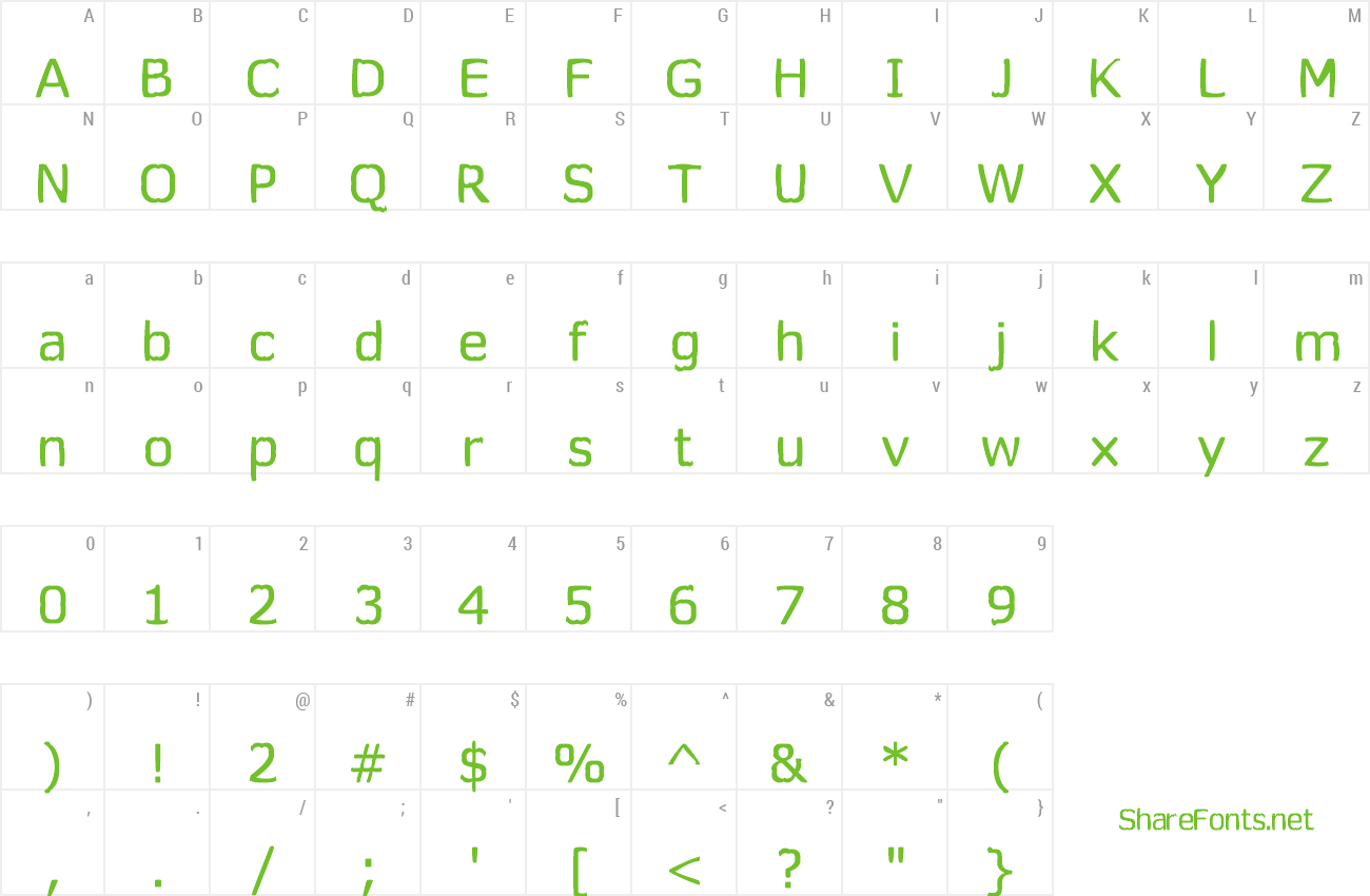 Font Worm preview