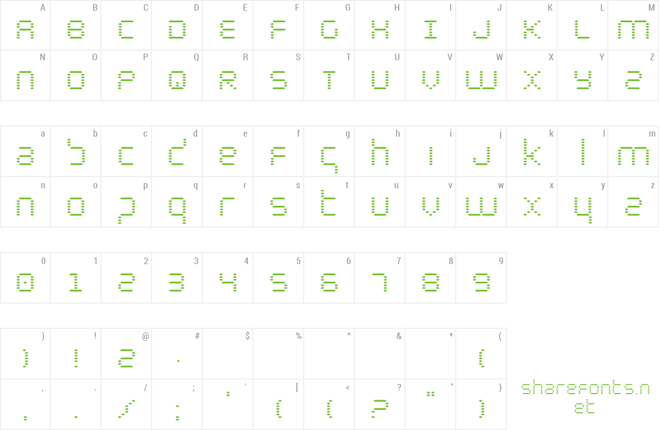 Font Byte Police preview