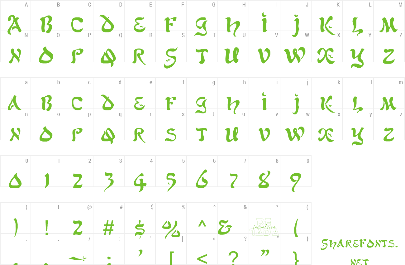 Font Alfred Drake preview