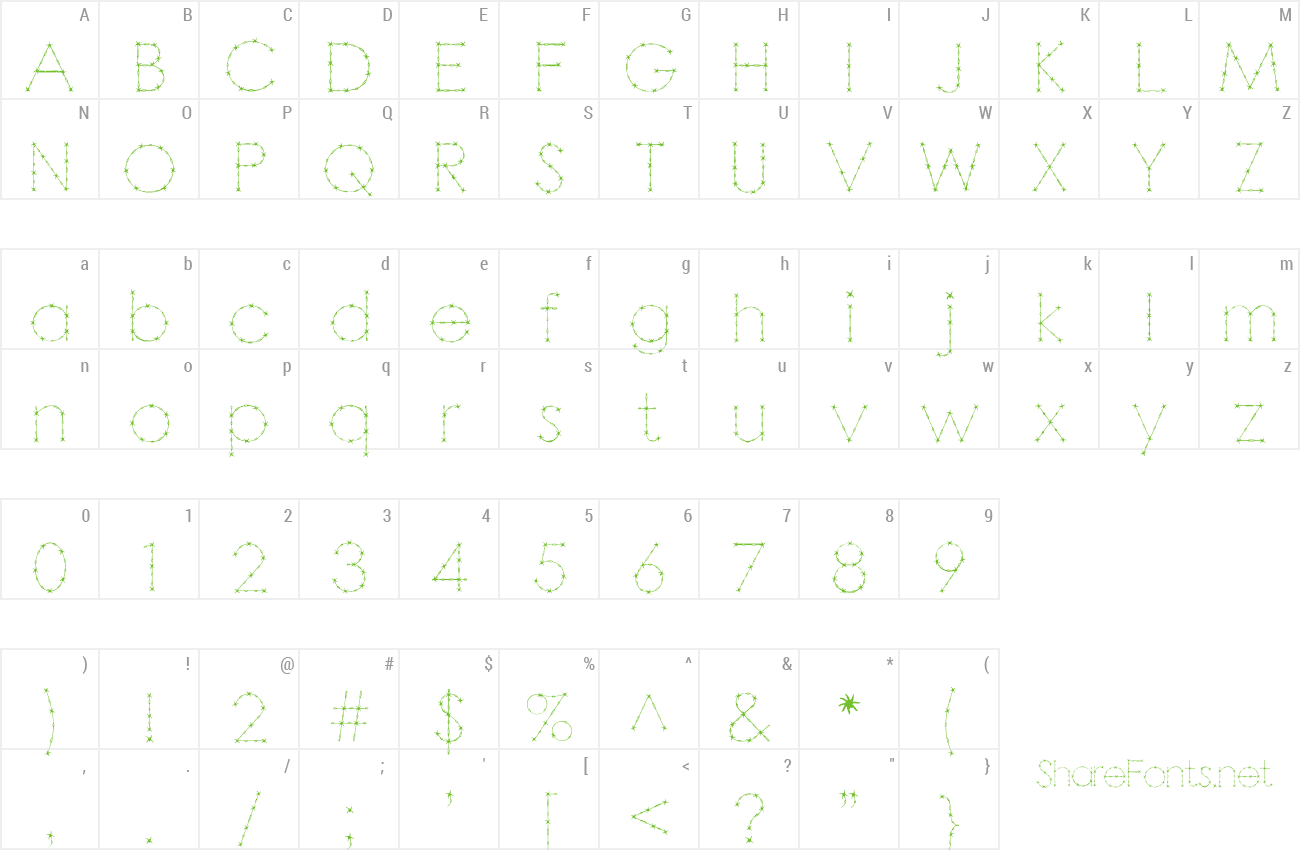 Font Barbarello preview