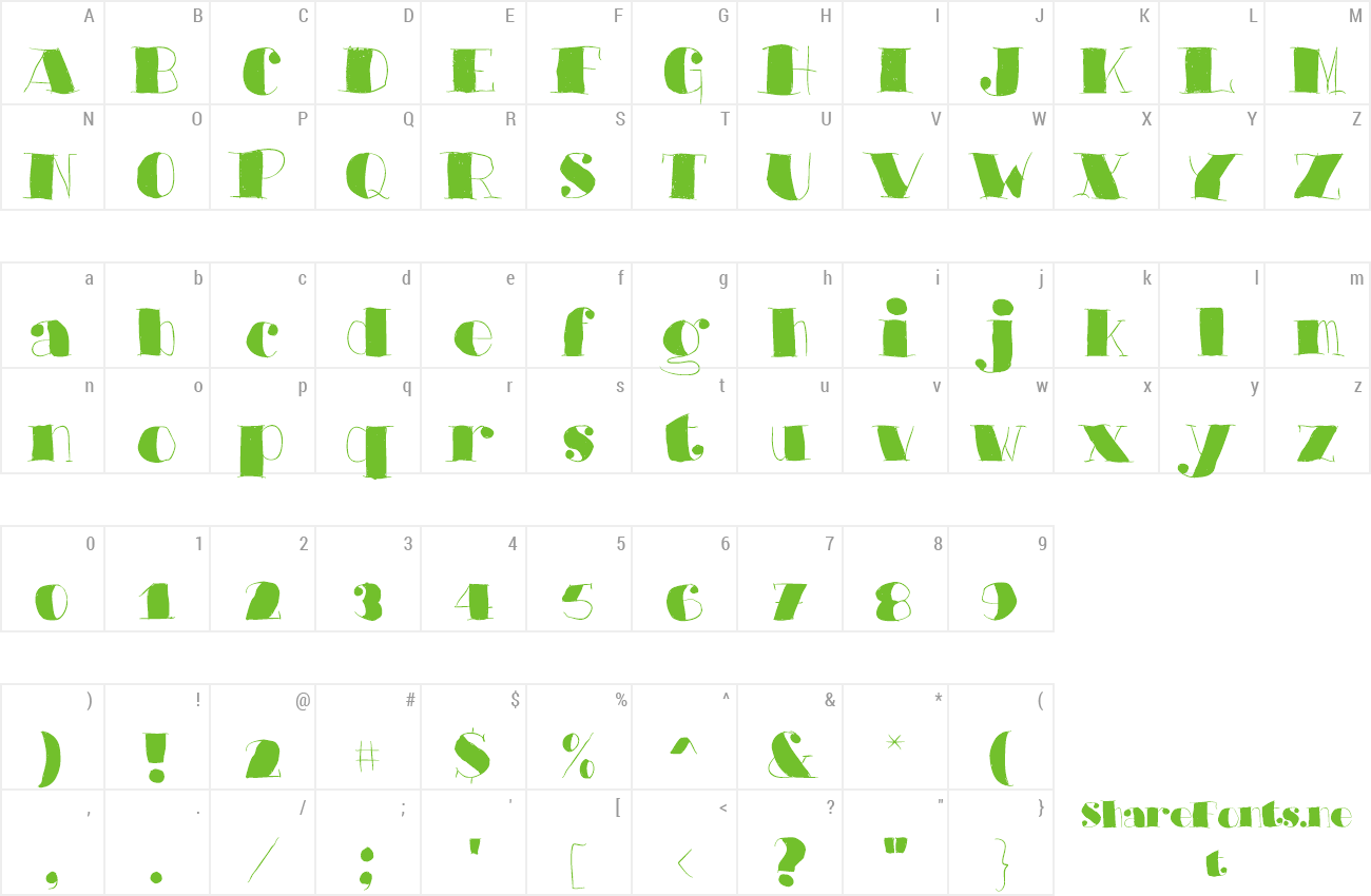 Font Barkants preview