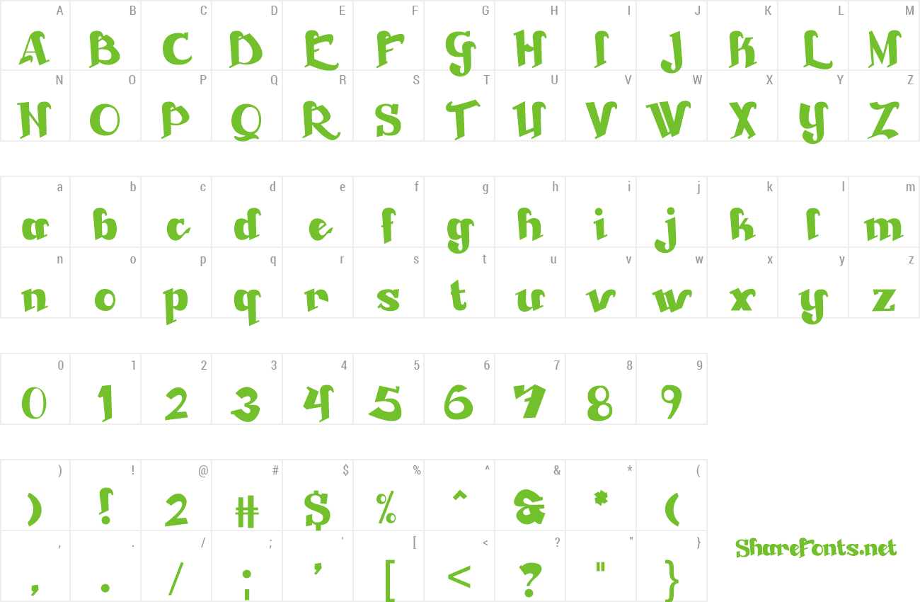 Font Beckasin preview