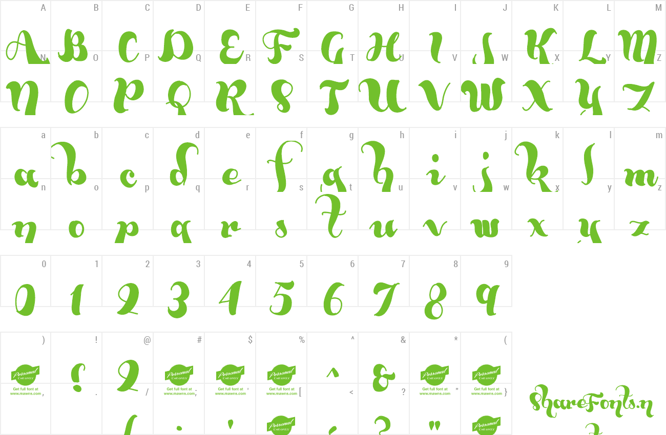 Font Bumblebees preview