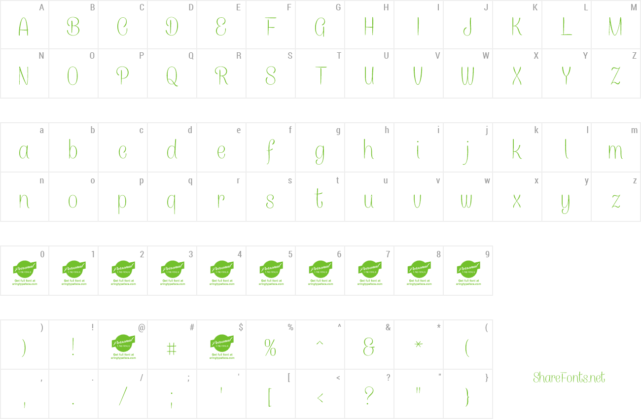 Font Caneletter Sans preview