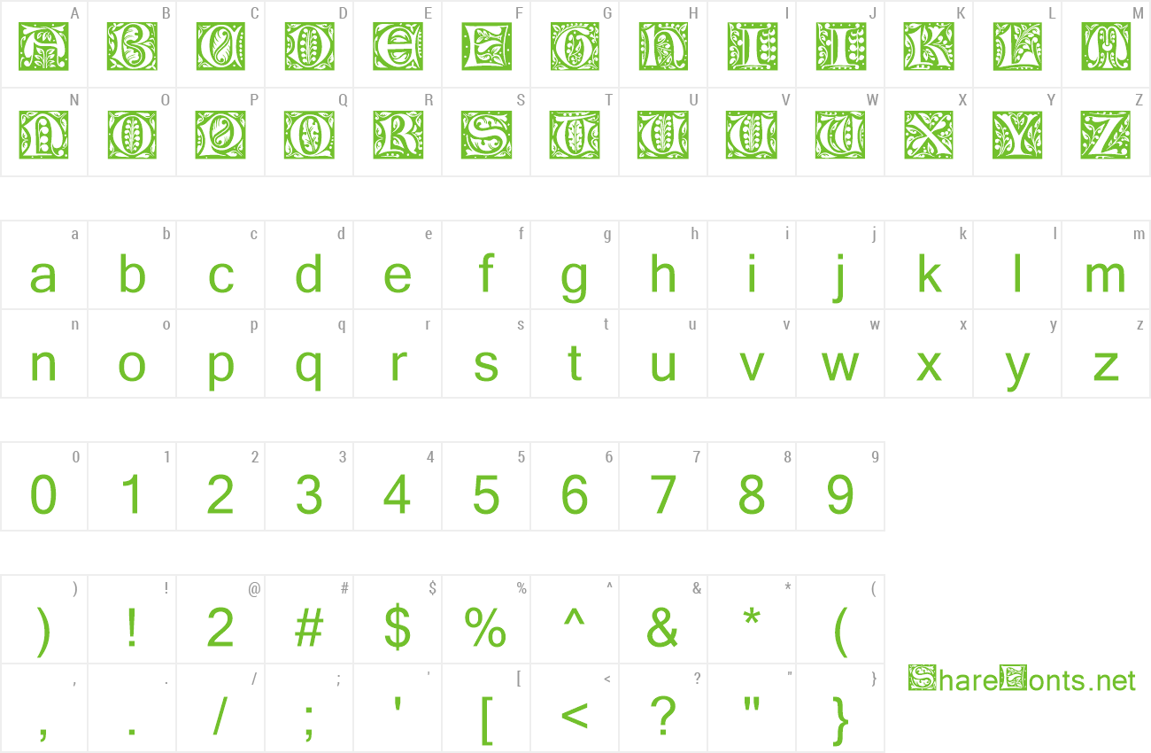 Font Christensen preview