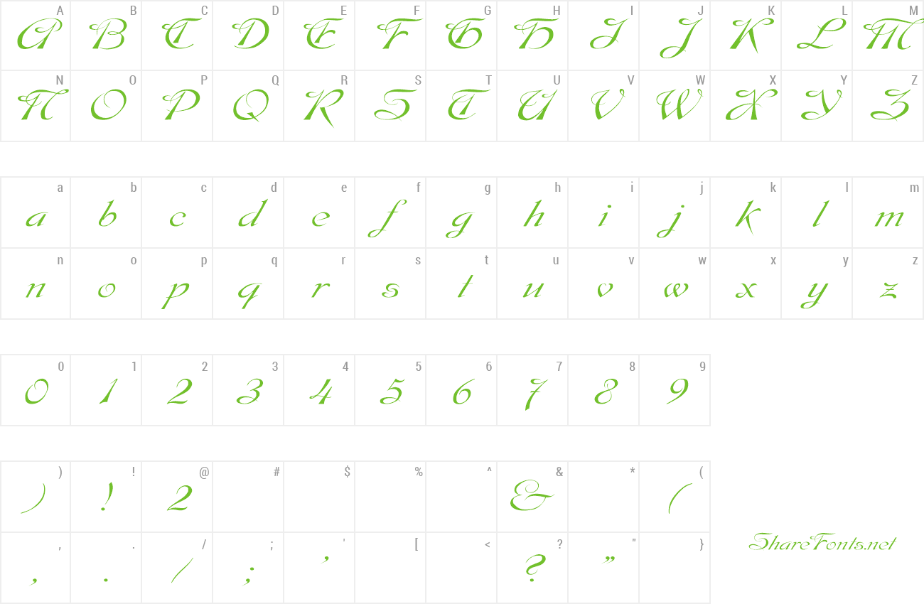 Font Dobkin Italic preview