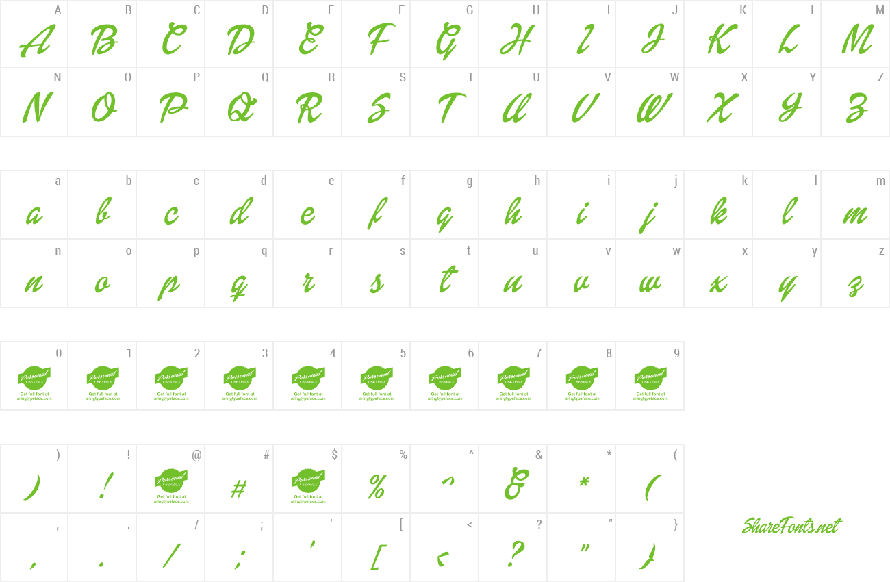 Font Dollie Script preview