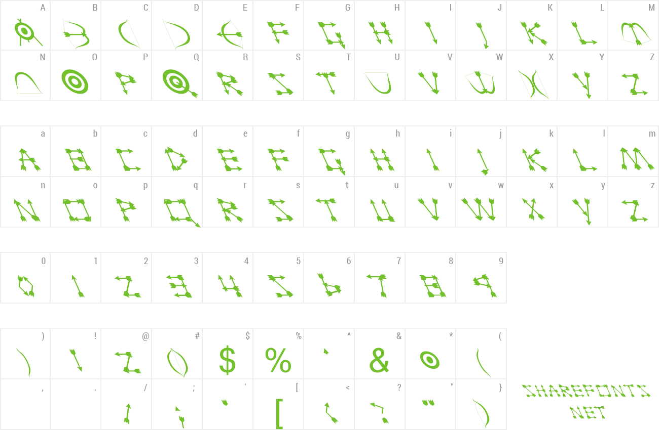 Font FZ UNIQUE 1 LEFTY preview