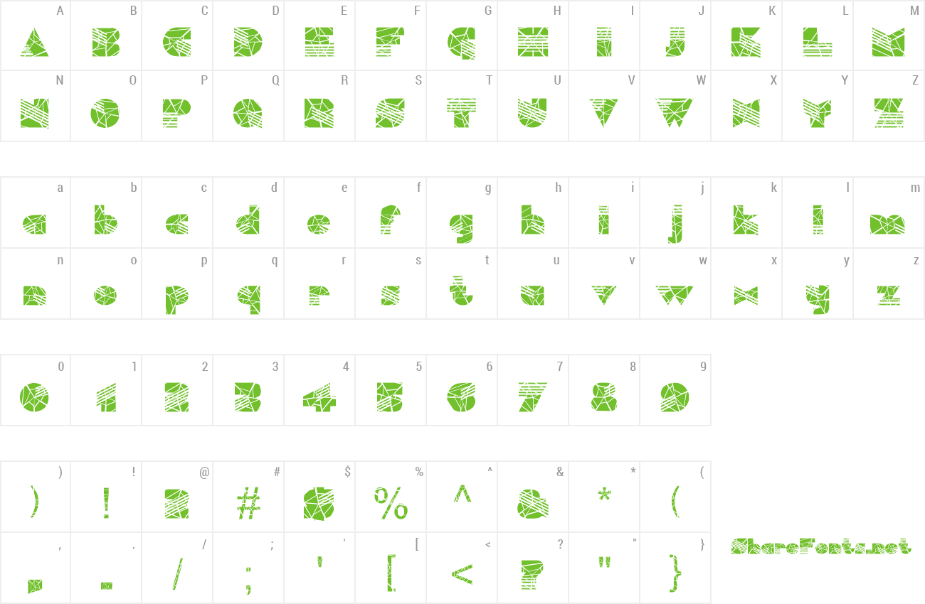 Font FZ UNIQUE 11 CRACKED preview