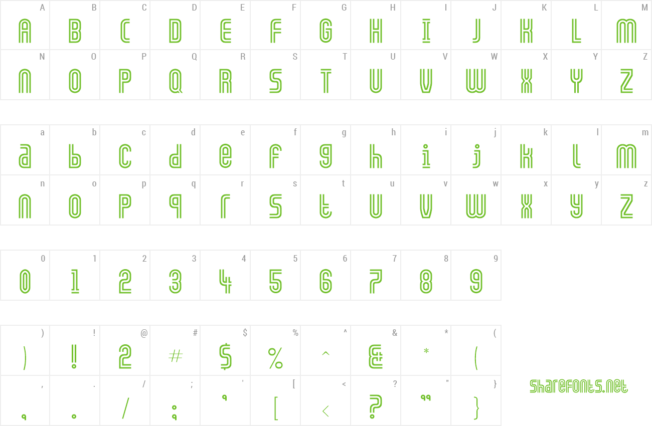 Font FZ UNIQUE 13 preview