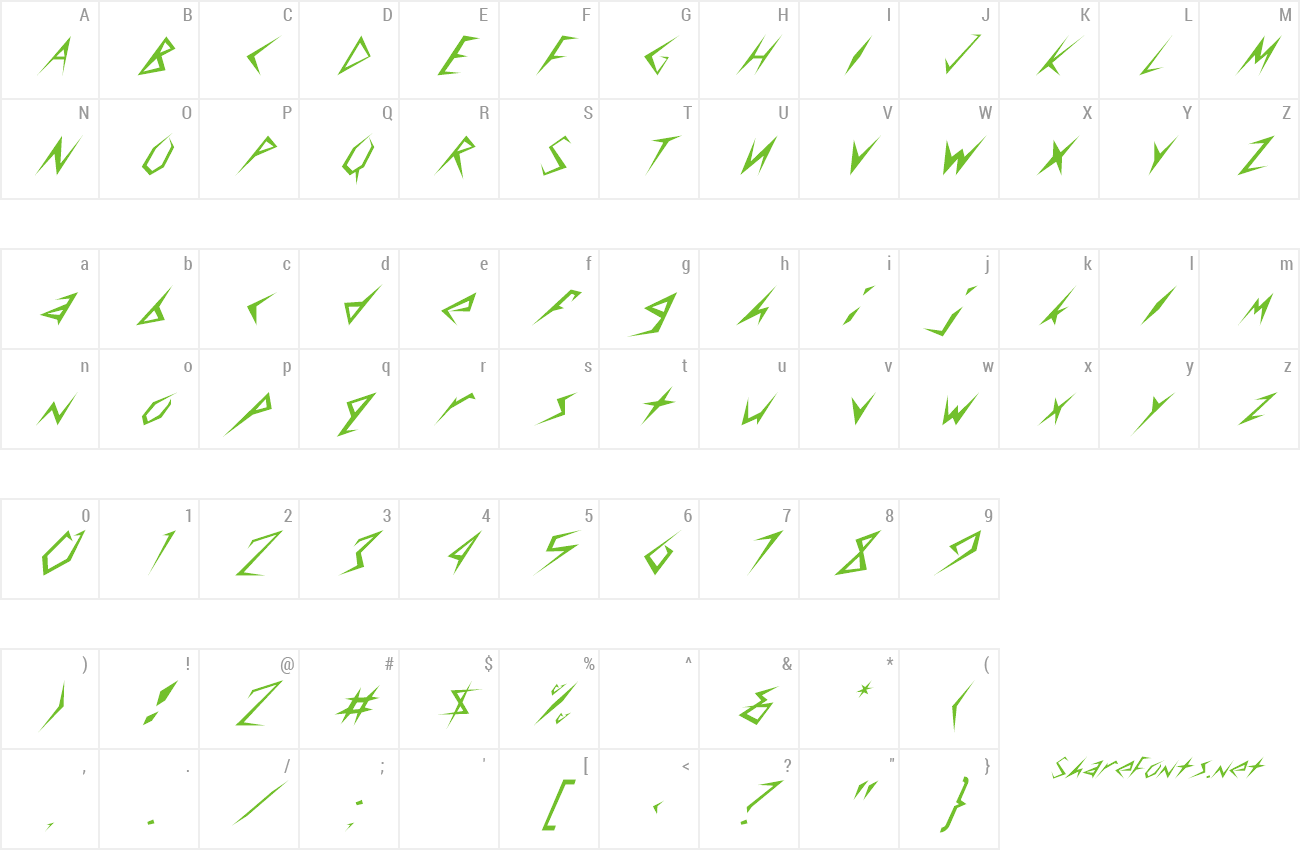 Font FZ UNIQUE 17 ITALIC preview