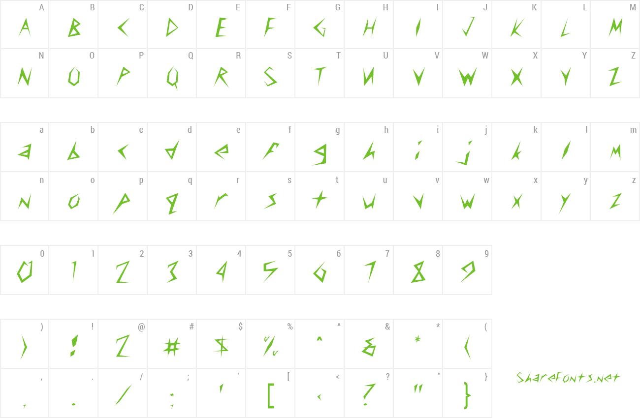 Font FZ UNIQUE 17 preview