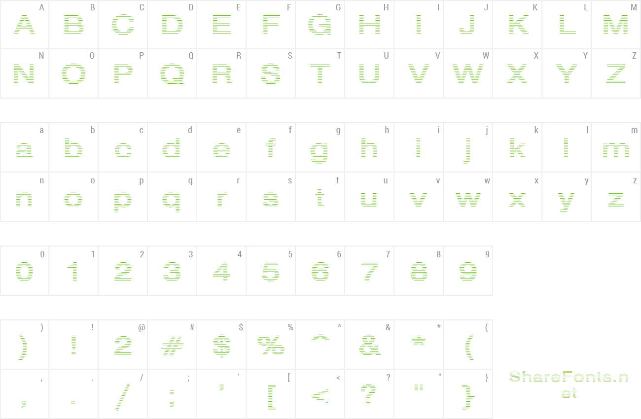 Font FZ UNIQUE 18 preview