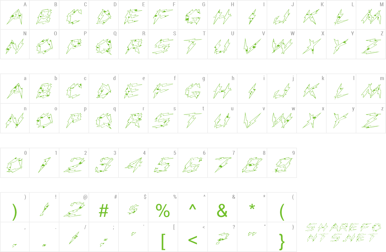 Font FZ UNIQUE 19 SPOTTED EX preview