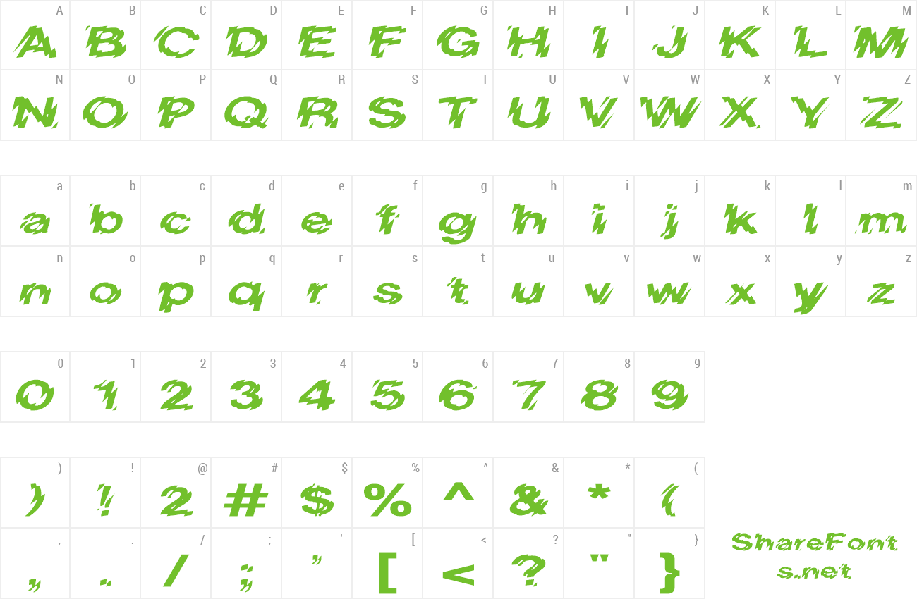 Font FZ UNIQUE 20 EX preview