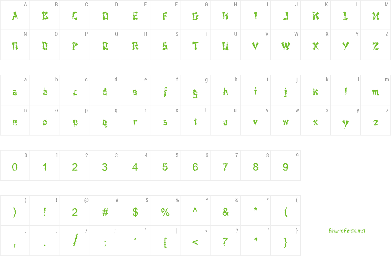 Font FZ UNIQUE 21 SPIKED preview