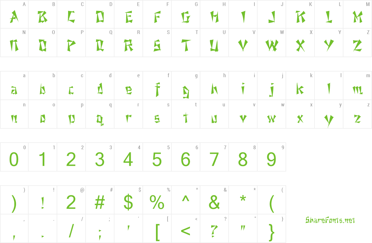 Font FZ UNIQUE 21 preview