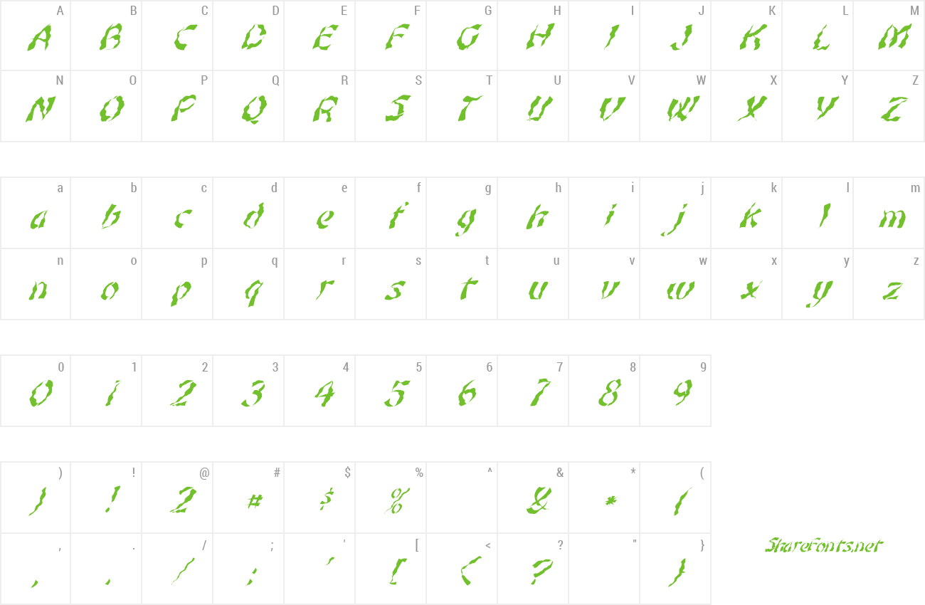 Font FZ UNIQUE 22 WAVEY ITALIC preview