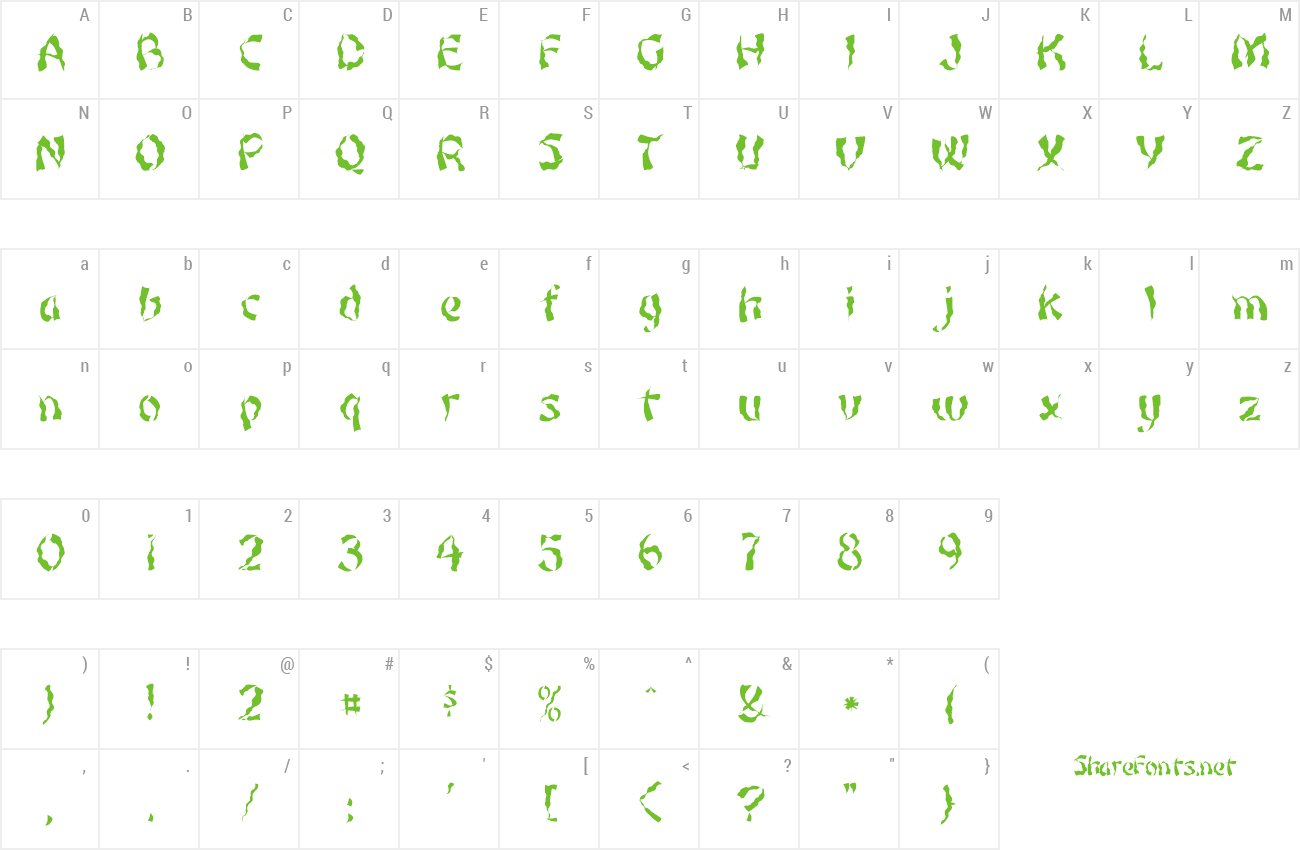 Font FZ UNIQUE 22 WAVEY preview