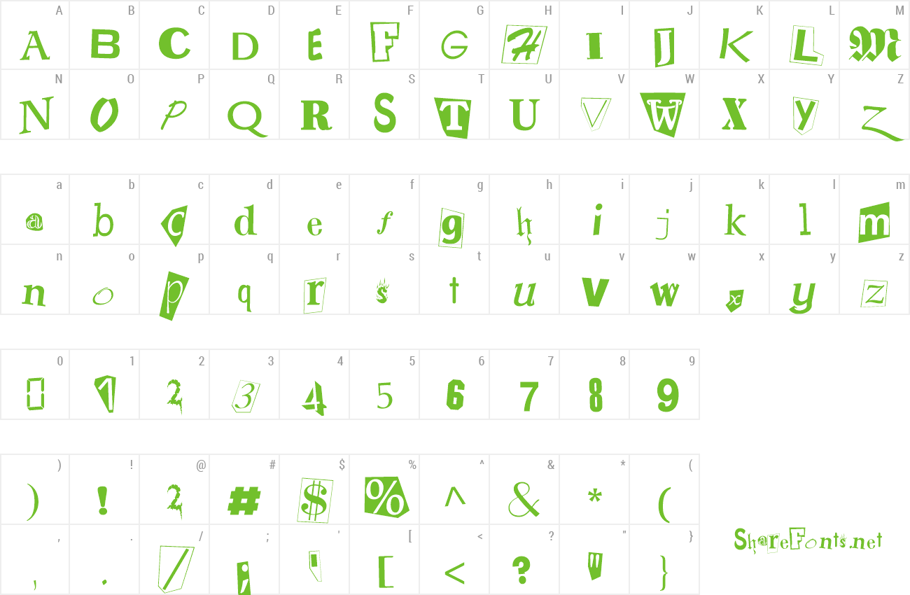 Font FZ UNIQUE 23 preview