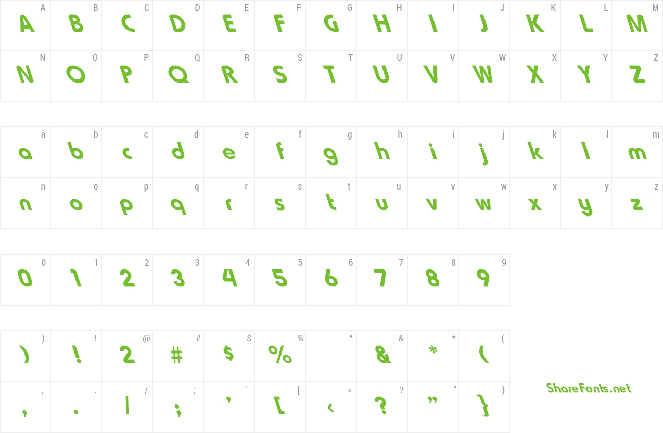 Font Howard_Fat-Light preview