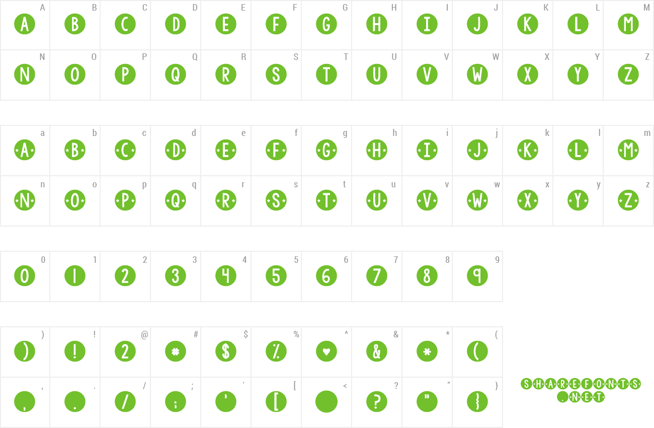 Font KG Counting Stars preview