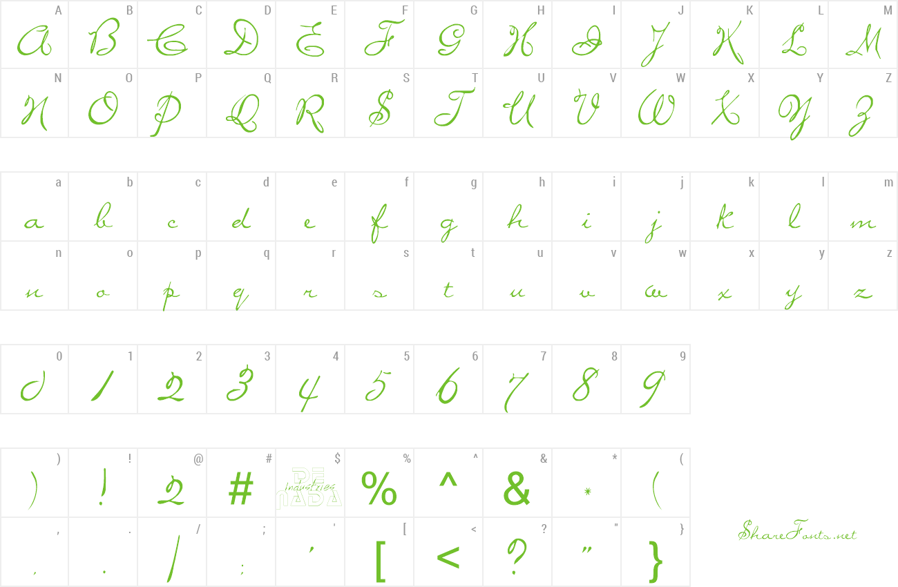 Font Miss Brooks preview