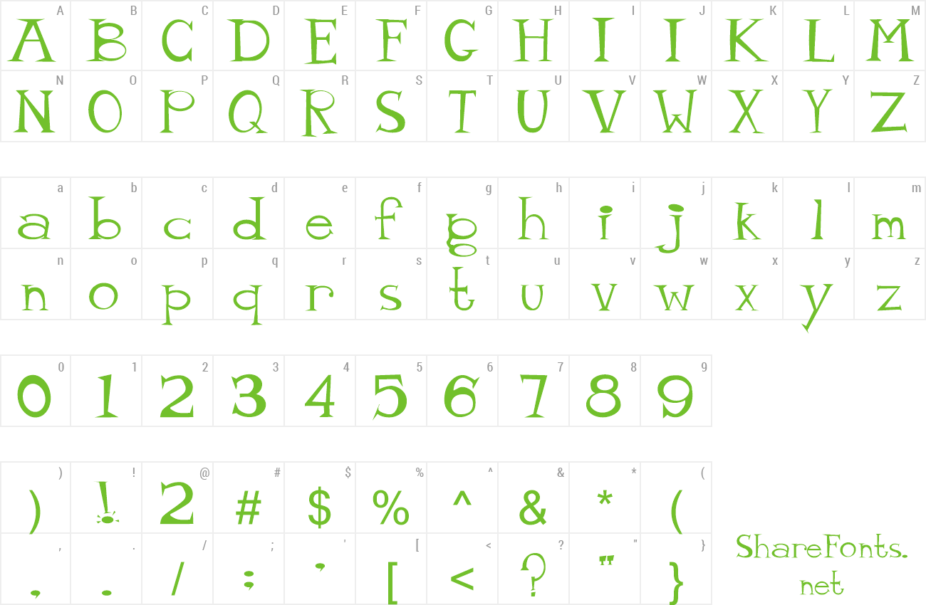 Font Mr. Larry Tate preview