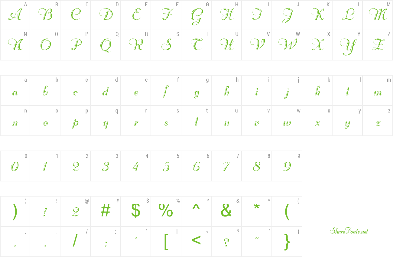 Font Rechtman preview