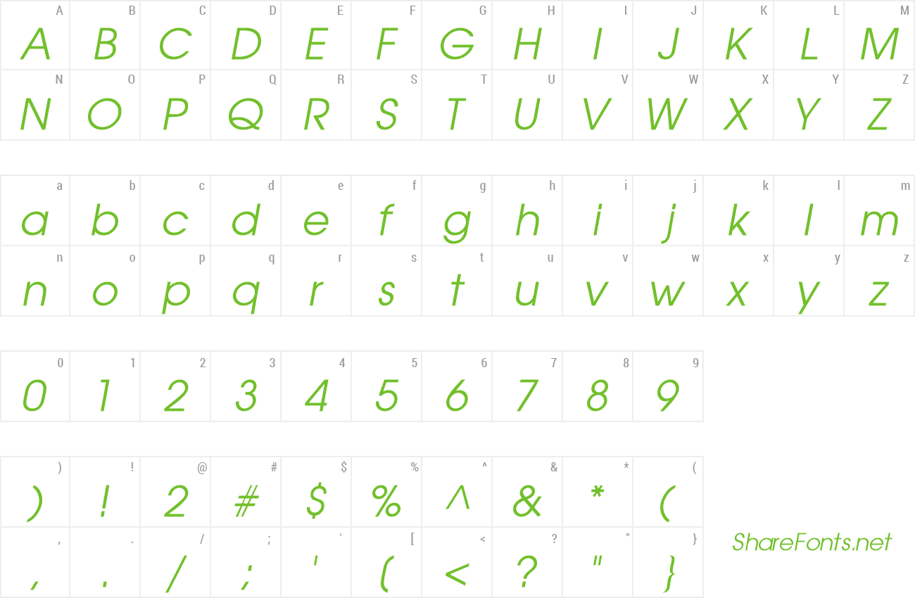 Font TrendexSSi preview