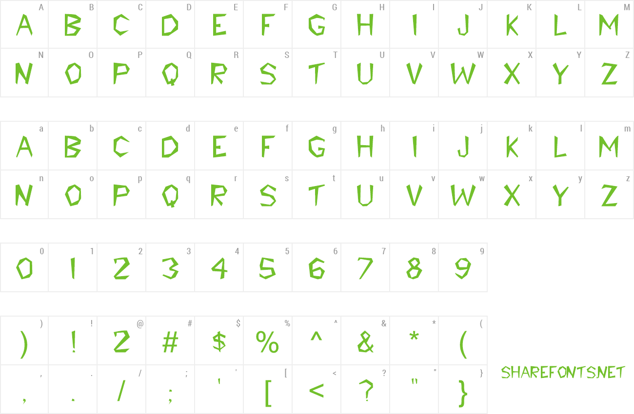 Font TribalDisplayCapsSSi preview