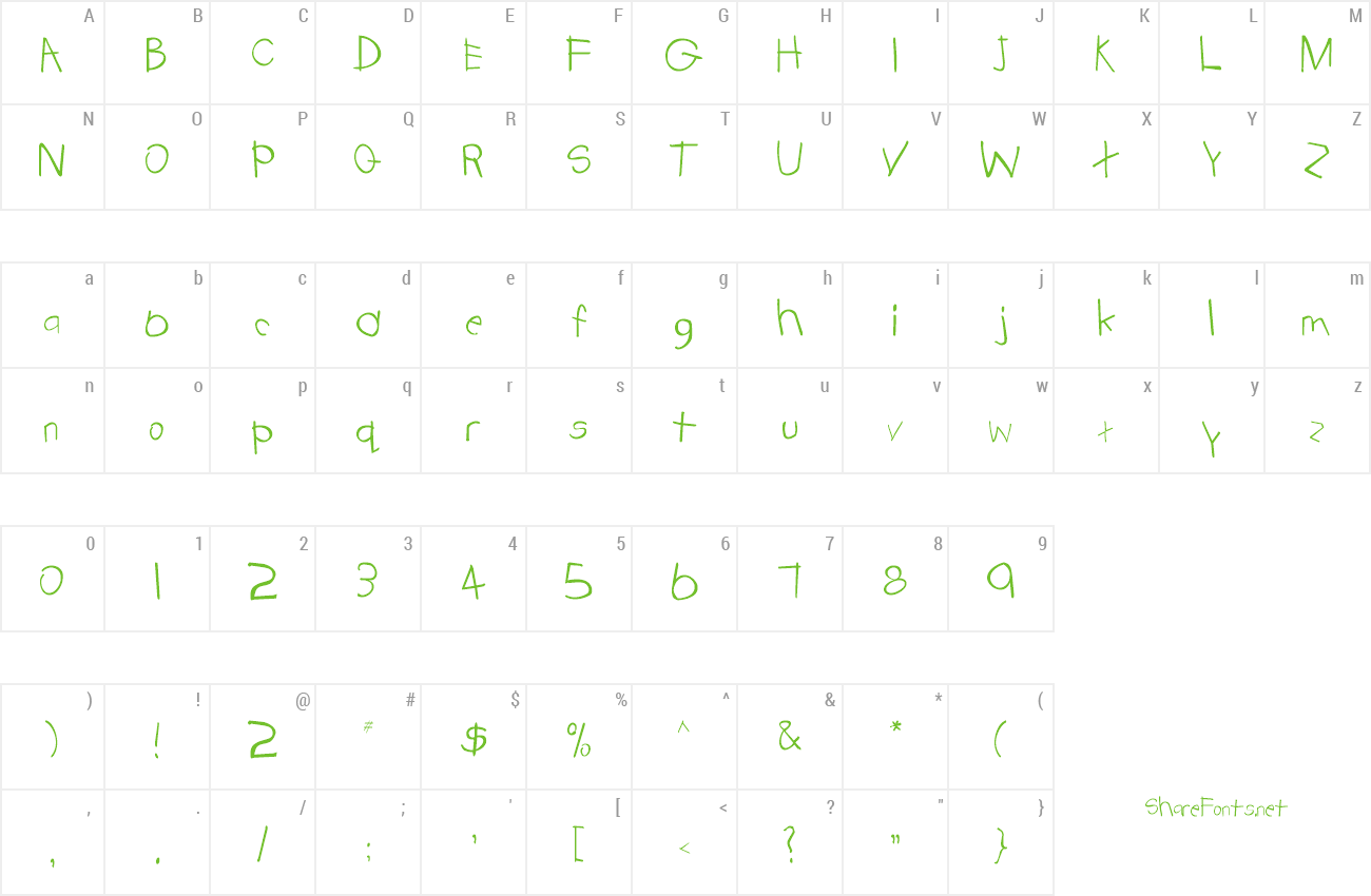 Font TRIONAA preview