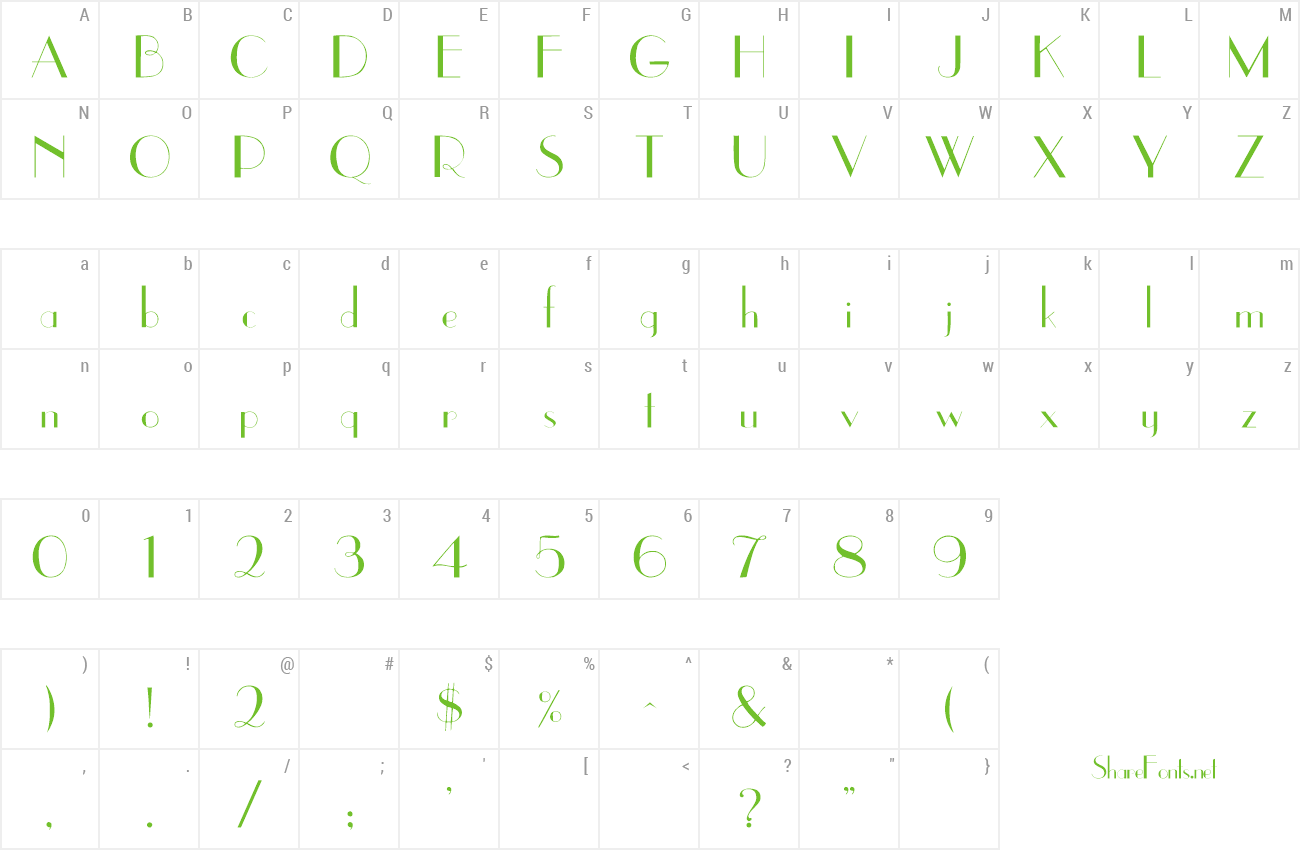 Font Upper East Side preview