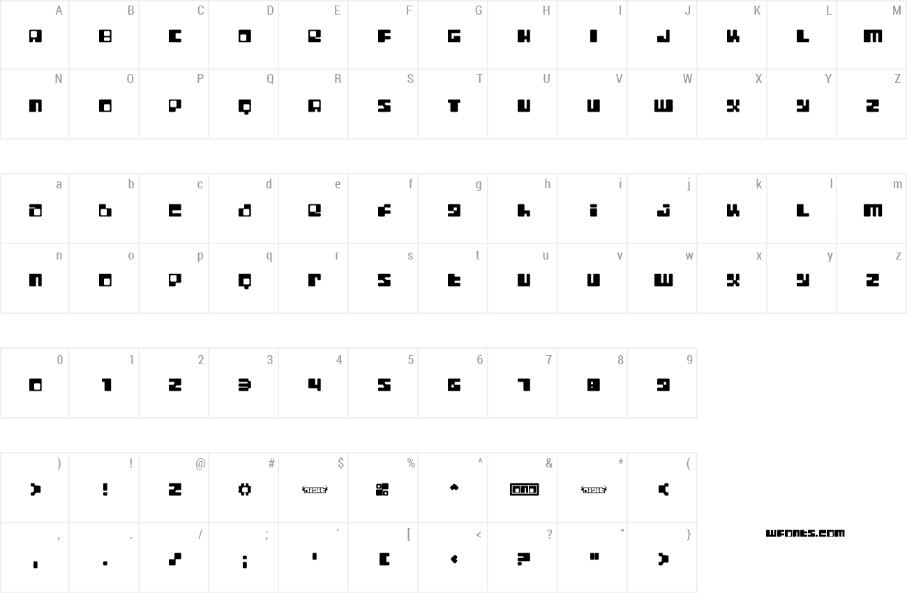 Download Free Font Digit Lofi