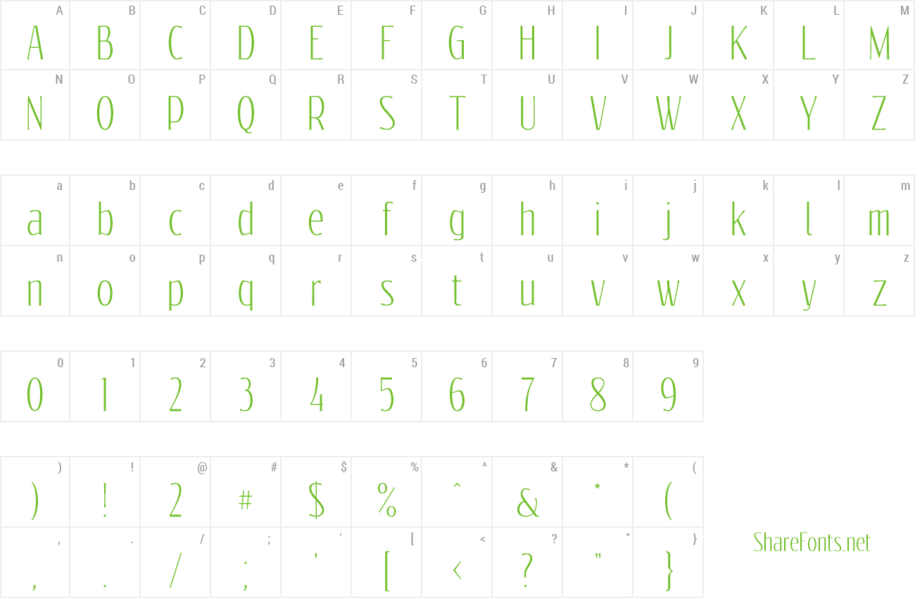 Font Reswysokr preview