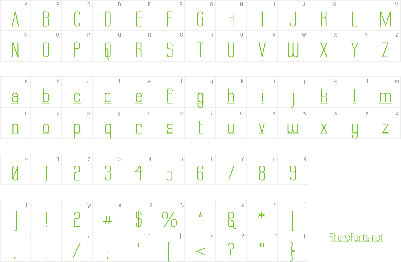 Font Labtop Down Under preview