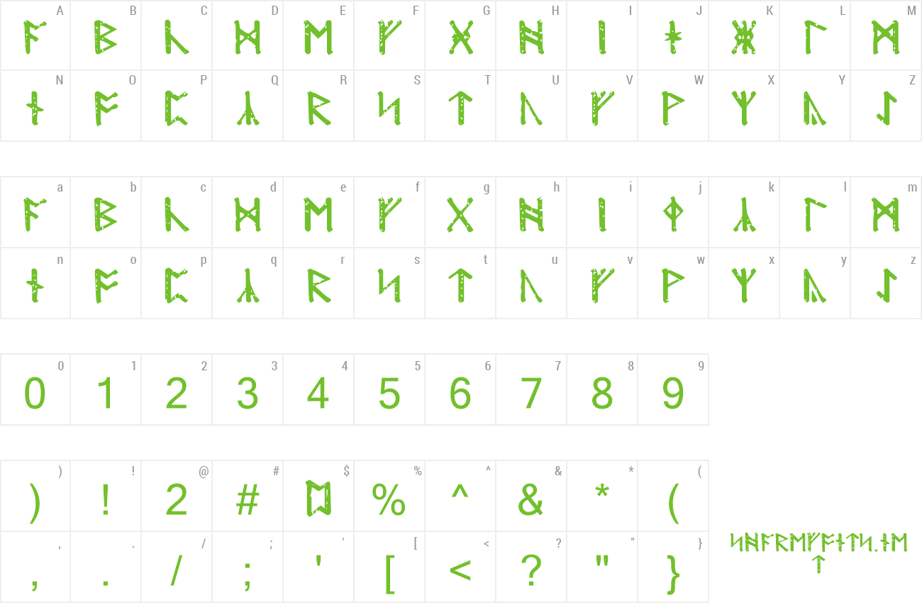 Font Modraniht Runic preview