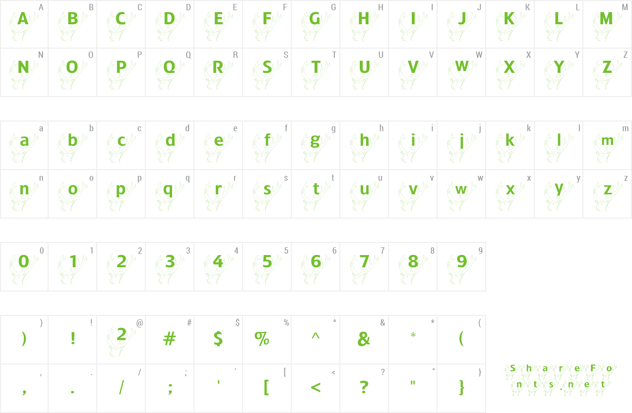 Font StagHorn preview